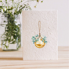 Load image into Gallery viewer, GOLDEN BAUBLE - PLANTABLE GREETING CARD