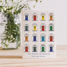 Load image into Gallery viewer, The Doors of Dublin – Nollaig Shona plantable Christmas seed card