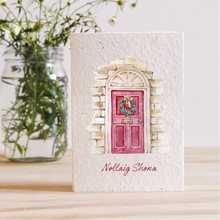 Load image into Gallery viewer, RED CHRISTMAS DOOR - PLANTABLE GREETING CARD