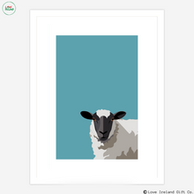 Load image into Gallery viewer, What Are Ewe Looking At!? – Blue Sheep Print