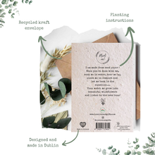 Load image into Gallery viewer, NOLLAIG SHONA DUIT - SLÁINTE - PLANTABLE SEED CARD