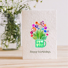 Load image into Gallery viewer, HAPPY BIRTHDAY - PLANTABLE SEED CARD