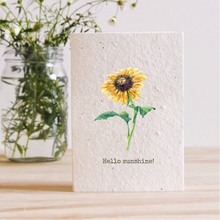 Load image into Gallery viewer, HELLO SUNSHINE - PLANTABLE SEED CARD