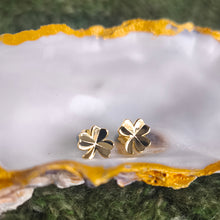 Load image into Gallery viewer, Shamrock earrings – Irish sterling silver jewellery
