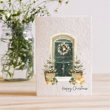 Load image into Gallery viewer, GREEN DOOR - MERRY CHRISTMAS - PLANTABLE GREETING CARD
