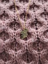 Load image into Gallery viewer, Map of Ireland necklace worn – gold-plated sterling silver Irish jewellery
