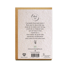 Load image into Gallery viewer, LOVE LOVES TO LOVE LOVE - JAMES JOYCE - PLANTABLE SEED CARD
