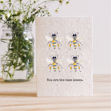 Load image into Gallery viewer, YOU ARE THE BEES KNEES - PLANTABLE SEED CARD

