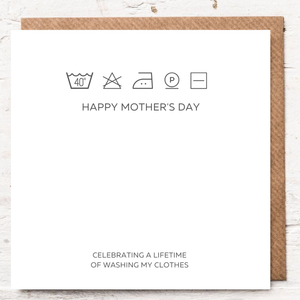 HAPPY MOTHER'S DAY - LIFETIME OF WASHING