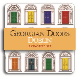 Doors of Dublin Coaster