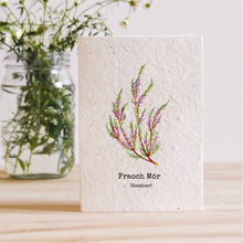 Load image into Gallery viewer, FRAOCH MÓR - HEATHER - PLANTABLE SEED CARD
