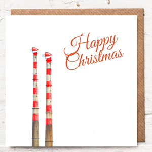 POOLBEG CHIMNEYS - HAPPY CHRISTMAS