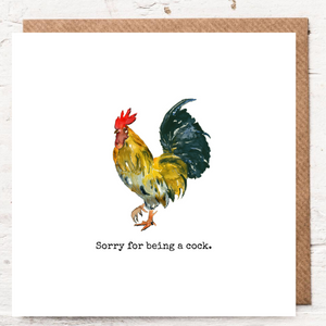 SORRY FOR BEING A COCK