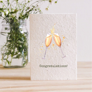 CONGRATULATIONS - PLANTABLE SEED CARD