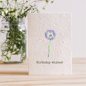 BIRTHDAY WISHES - PLANTABLE SEED CARD