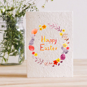 HAPPY EASTER - PLANTABLE SEED CARD