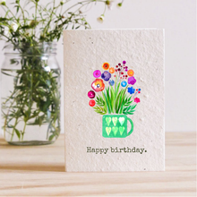 Load image into Gallery viewer, HAPPY BIRTHDAY - PLANTABLE SEED CARD
