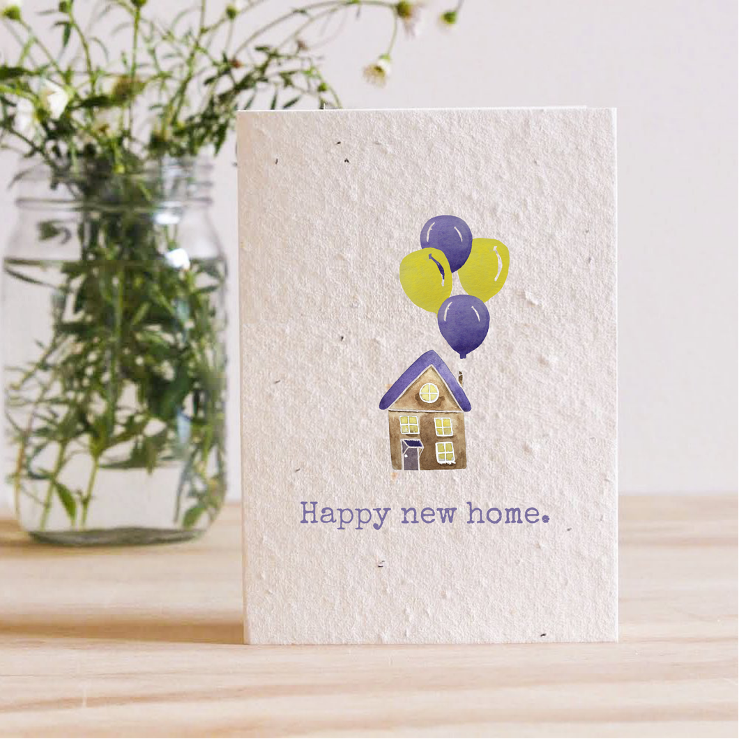 HAPPY NEW HOME - PLANTABLE SEED CARD