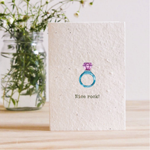 Load image into Gallery viewer, NICE ROCK - PLANTABLE SEED CARD

