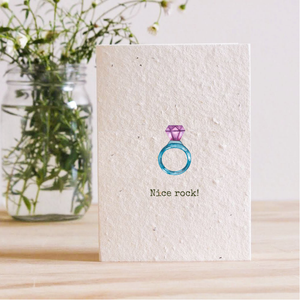 NICE ROCK - PLANTABLE SEED CARD