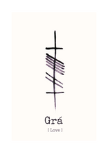 Load image into Gallery viewer, Grá - Love  -Ogham
