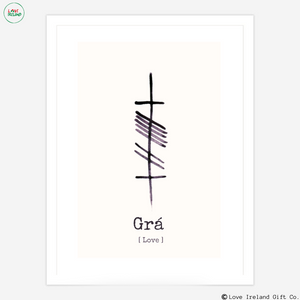 Grá - Love  -Ogham