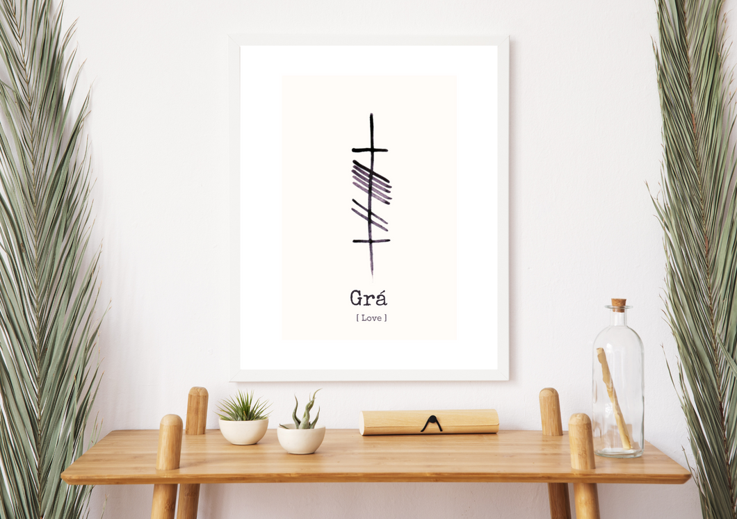 Grá - Love  -Ogham