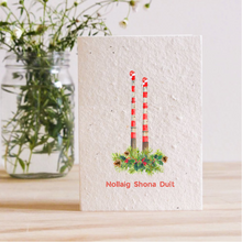 Load image into Gallery viewer, POOLBEG TOWERS - NOLLAIG SHONA DUIT - PLANTABLE SEED CARD
