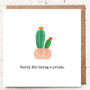 SORRY FOR BEING A PRICK