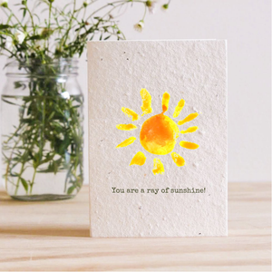 YOU ARE A RAY OF SUNSHINE - PLANTABLE SEED CARD