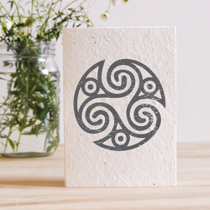 CELTIC SPIRAL - PLANTABLE SEED CARD