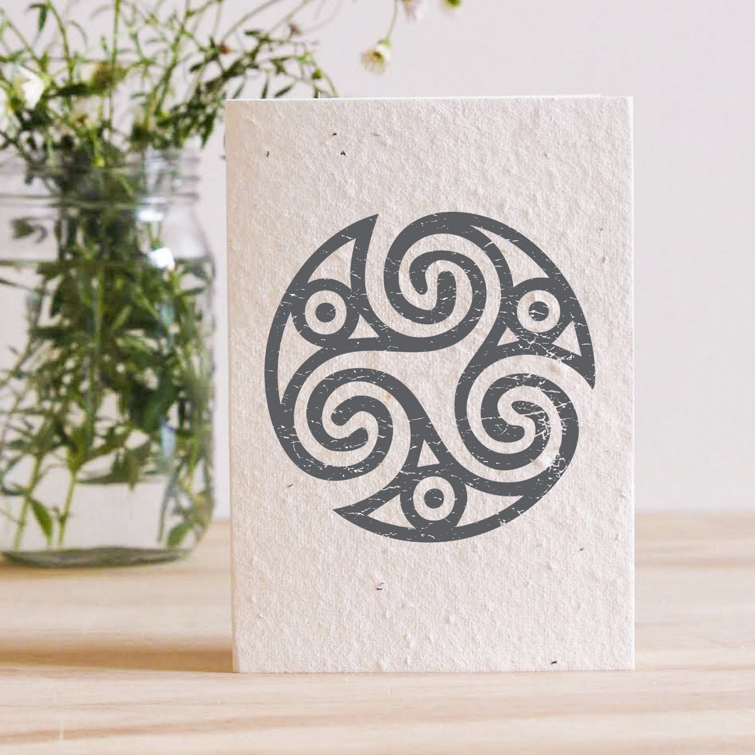 CELTIC SPIRAL - PLANTABLE SEED CARD