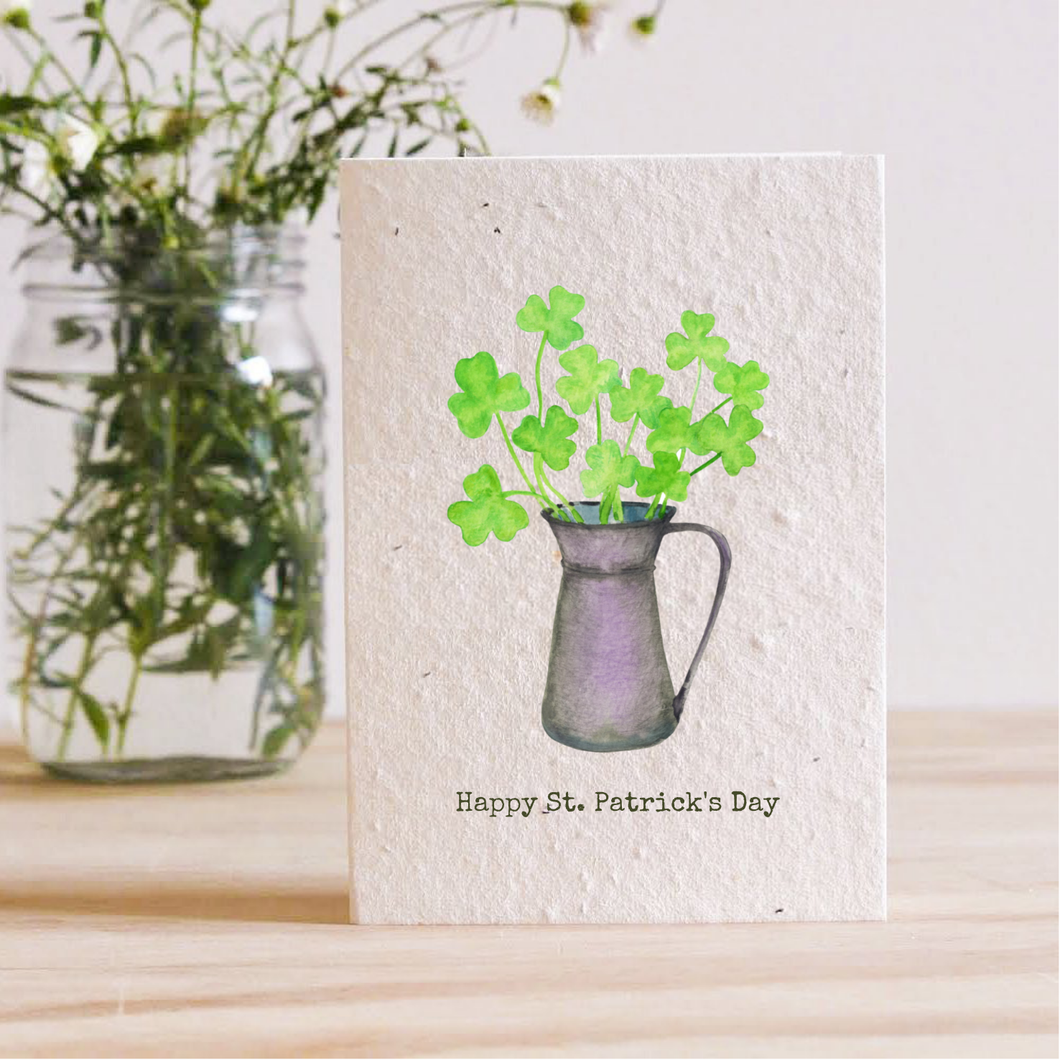 HAPPY ST. PATRICK'S DAY - PLANTABLE SEED CARD