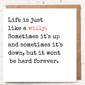 LIFE IS JUST LIKE A WILLY